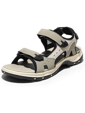 Women's Beige Walking Sport Athletic Sandals Comfort Open Toe Casual Outdoor